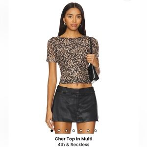 Revolve cheetah top